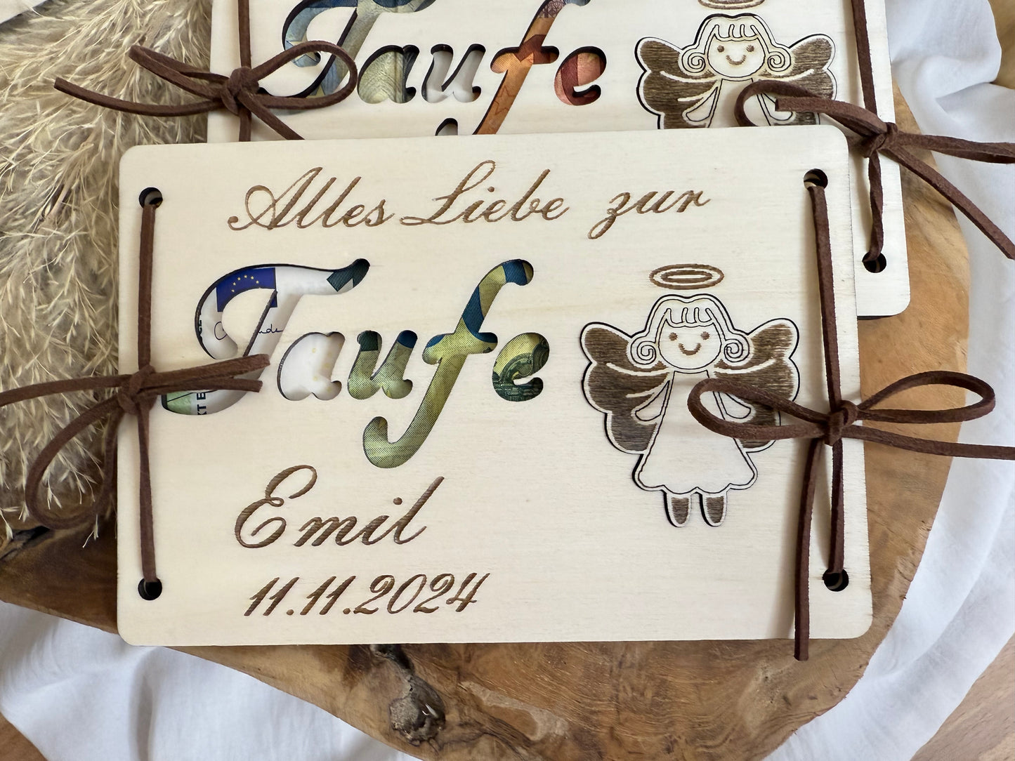 baptism gift personalized with guardian angel