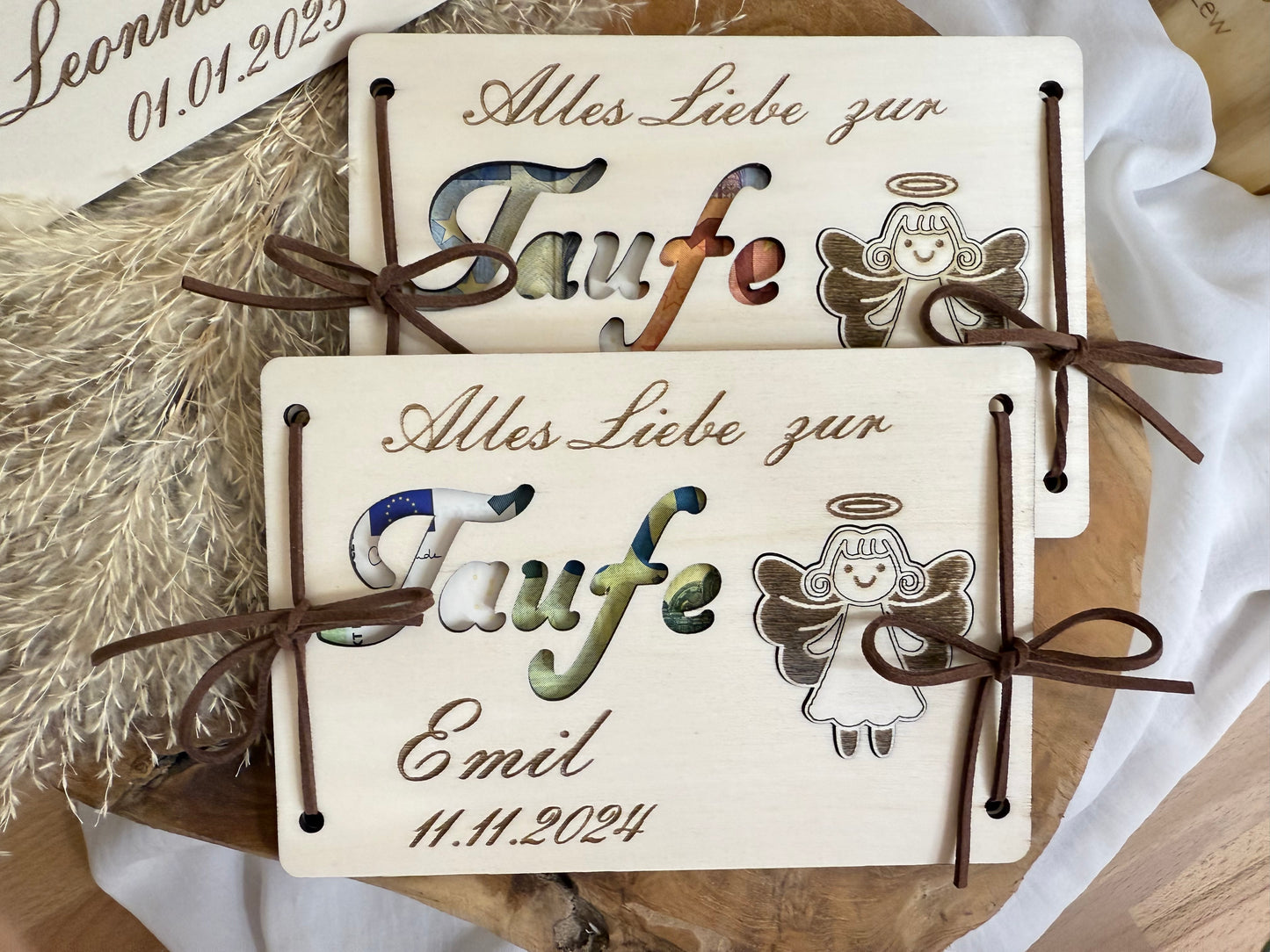 baptism gift personalized with guardian angel