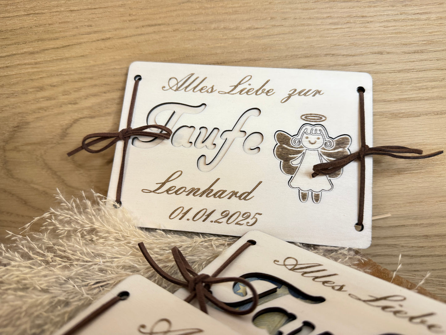 baptism gift personalized with guardian angel