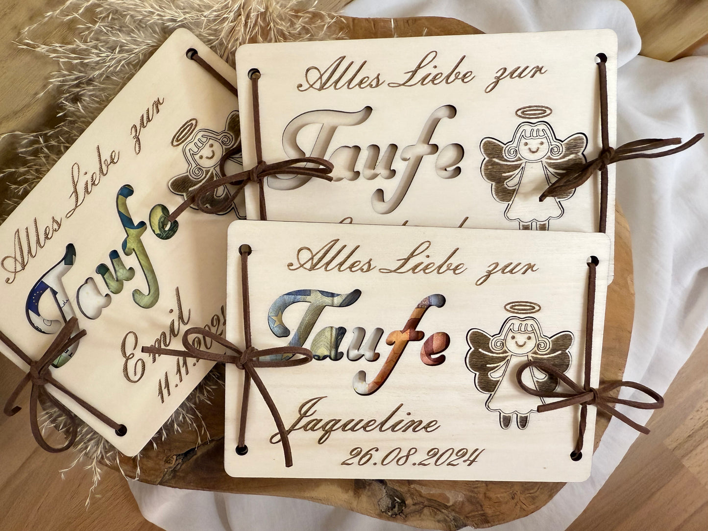 baptism gift personalized with guardian angel