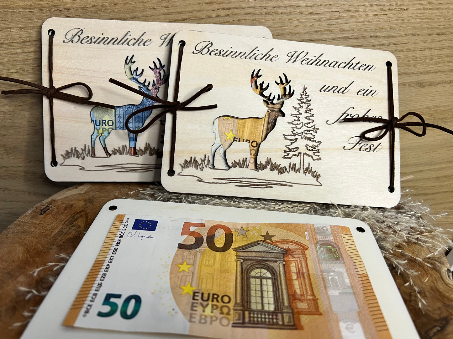 money gift Christmas deer