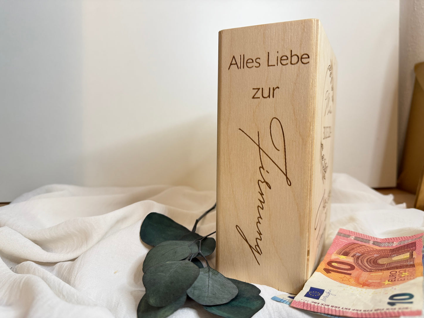 Confirmation money box personalized