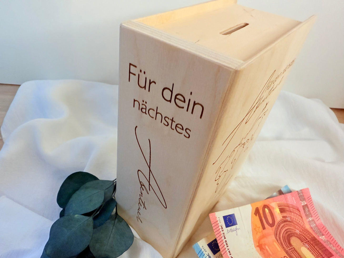 travel money box personalized