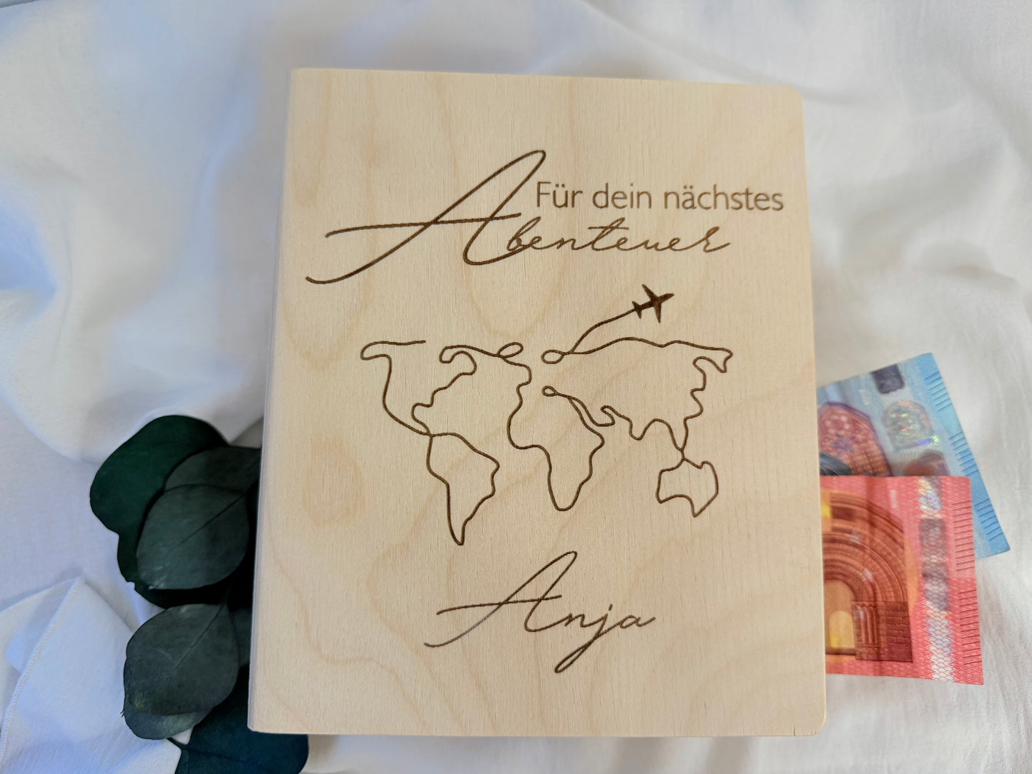 travel money box personalized