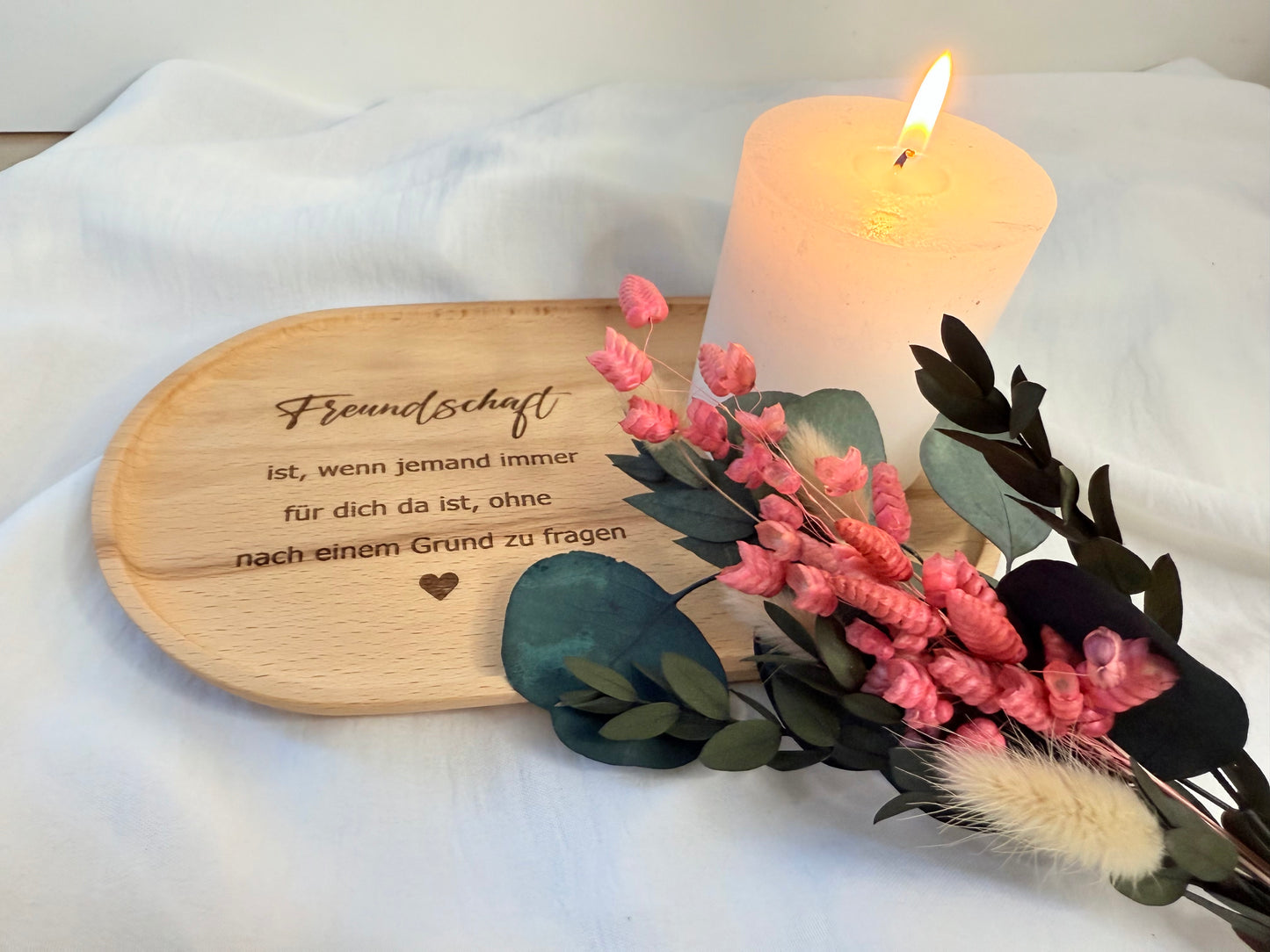 Tray with Engraving Friendship