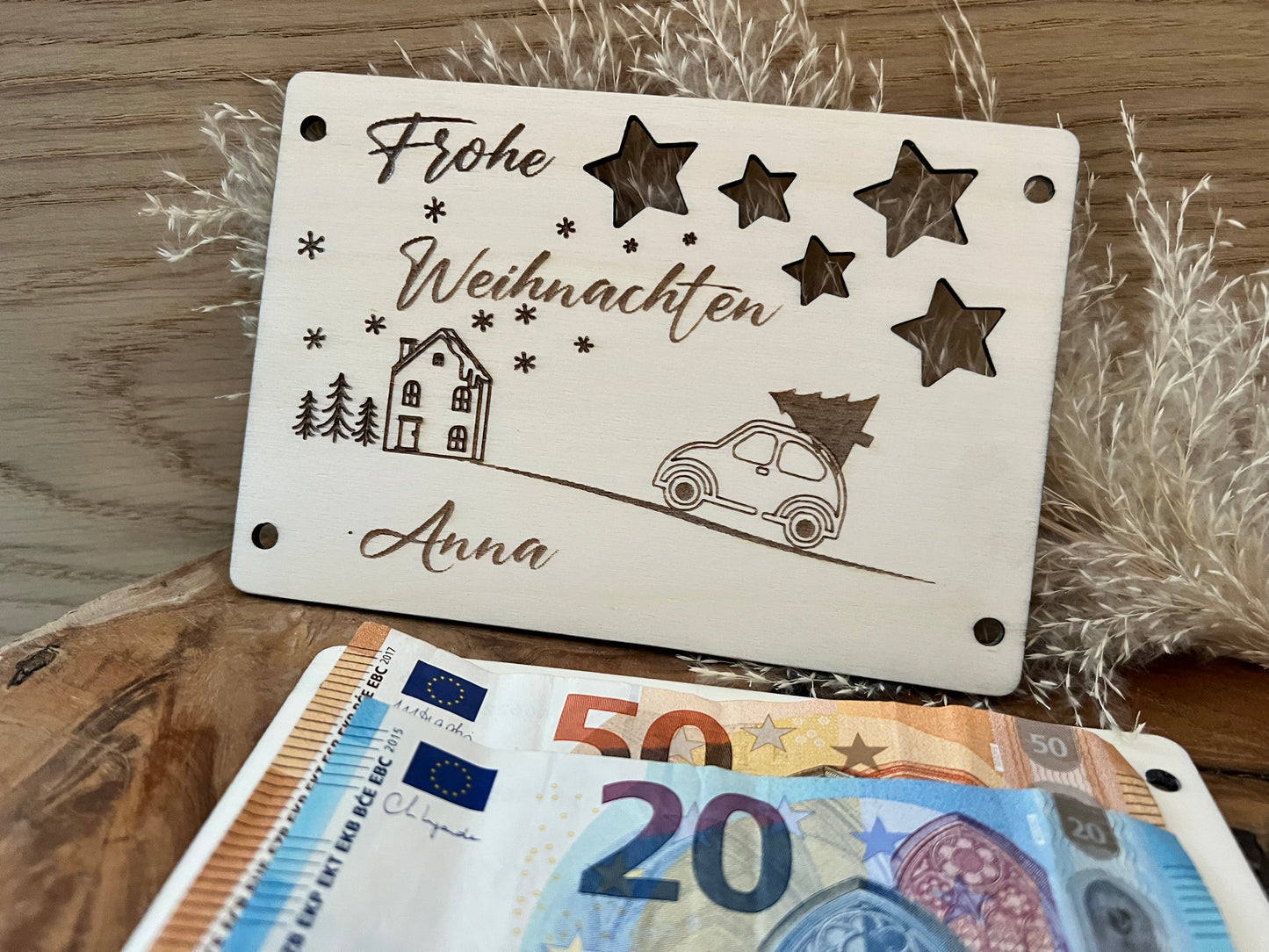 Geldgeschenk Weihnachten personalisiert