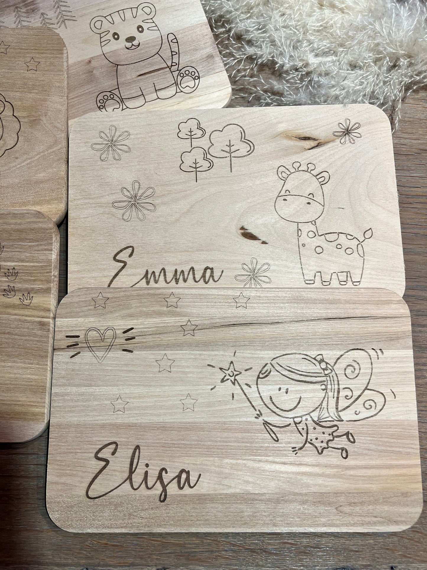 Frühstücksbrettchen mit Namen