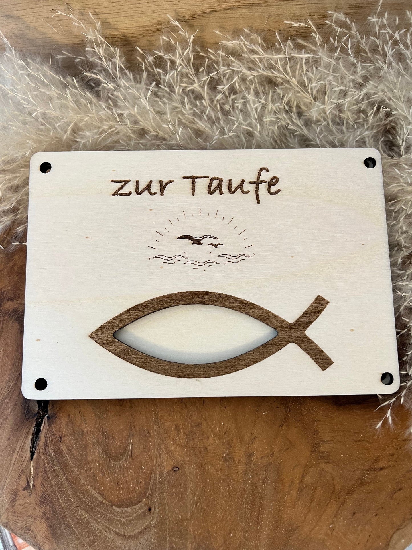 Money gift for baptism fish