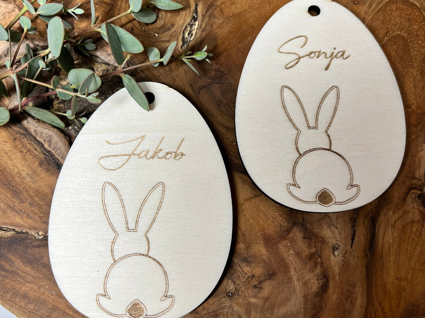 Osterhasen Anhänger personalisiert