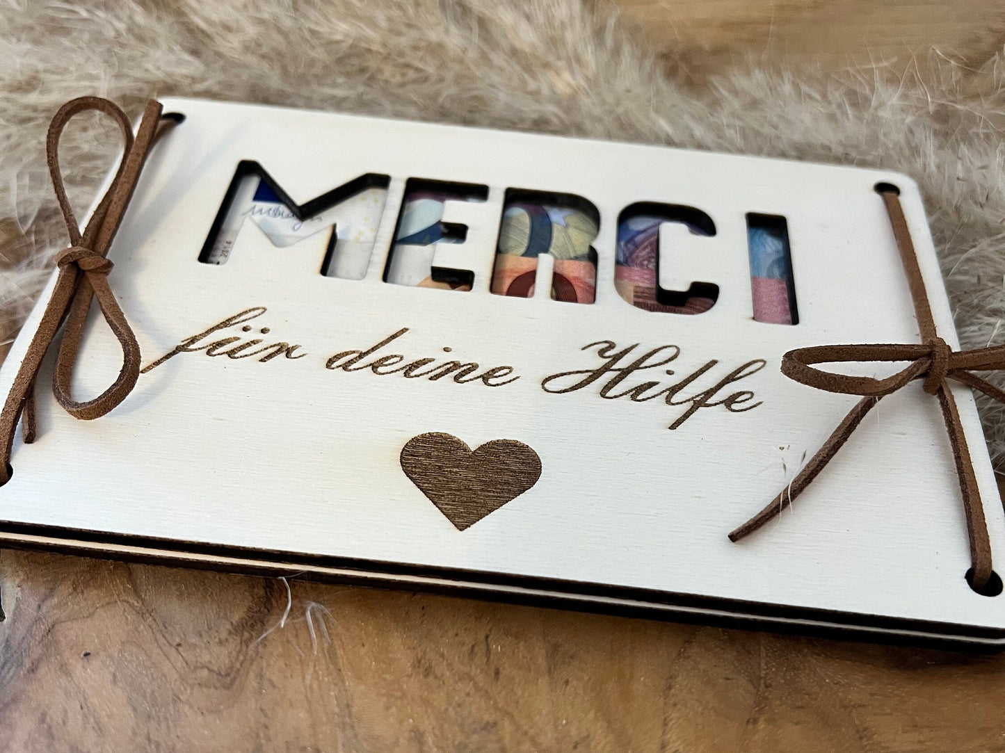 Cash gift thank you for your help