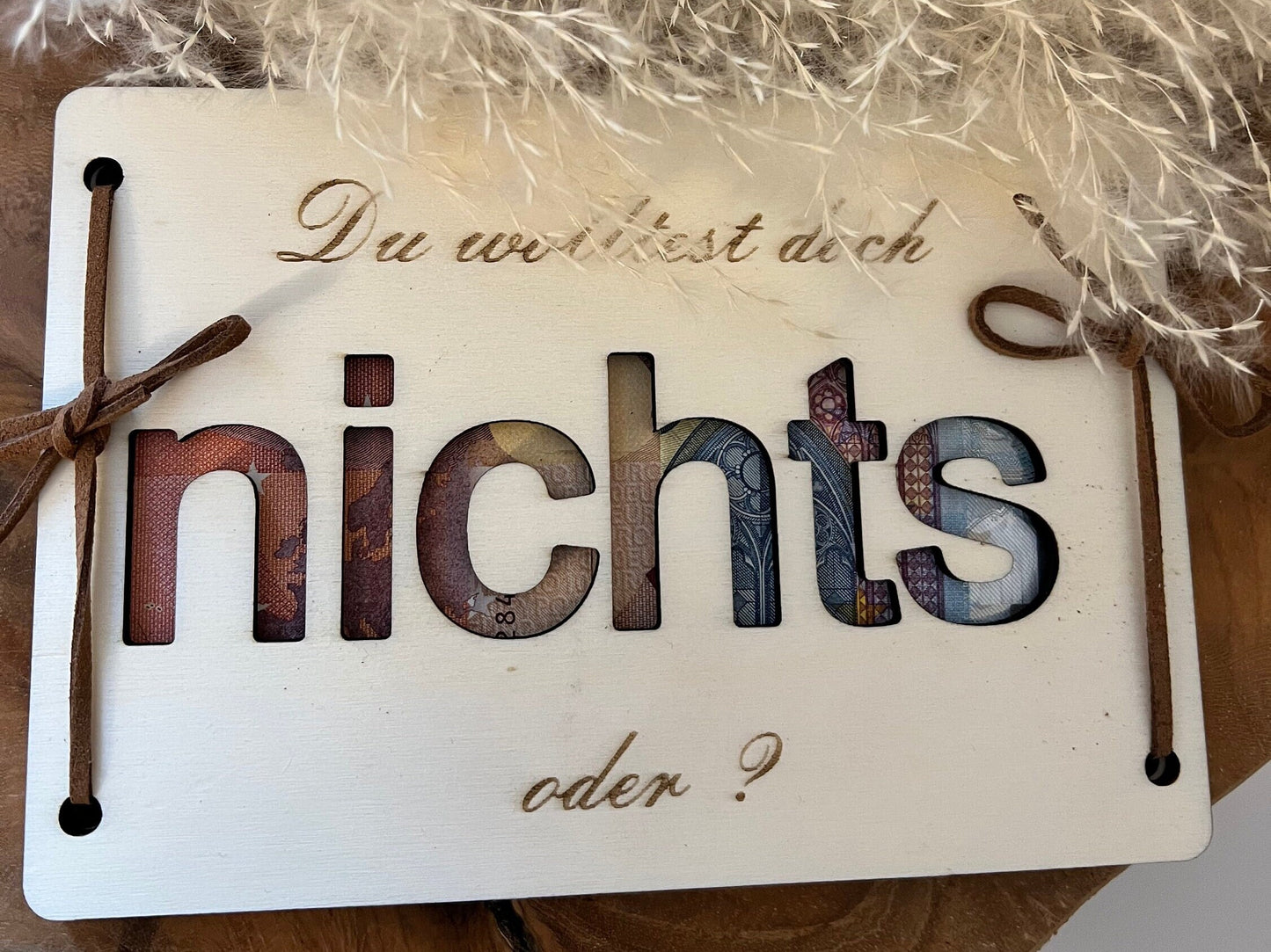 Cash gift you didn't want anything