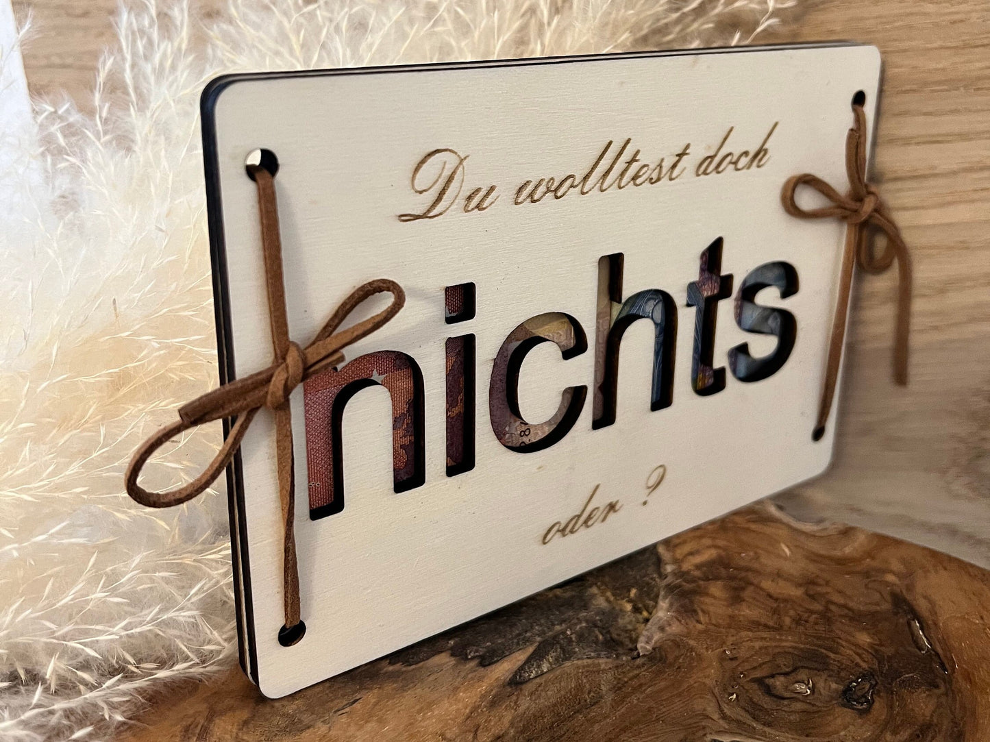 Cash gift you didn't want anything