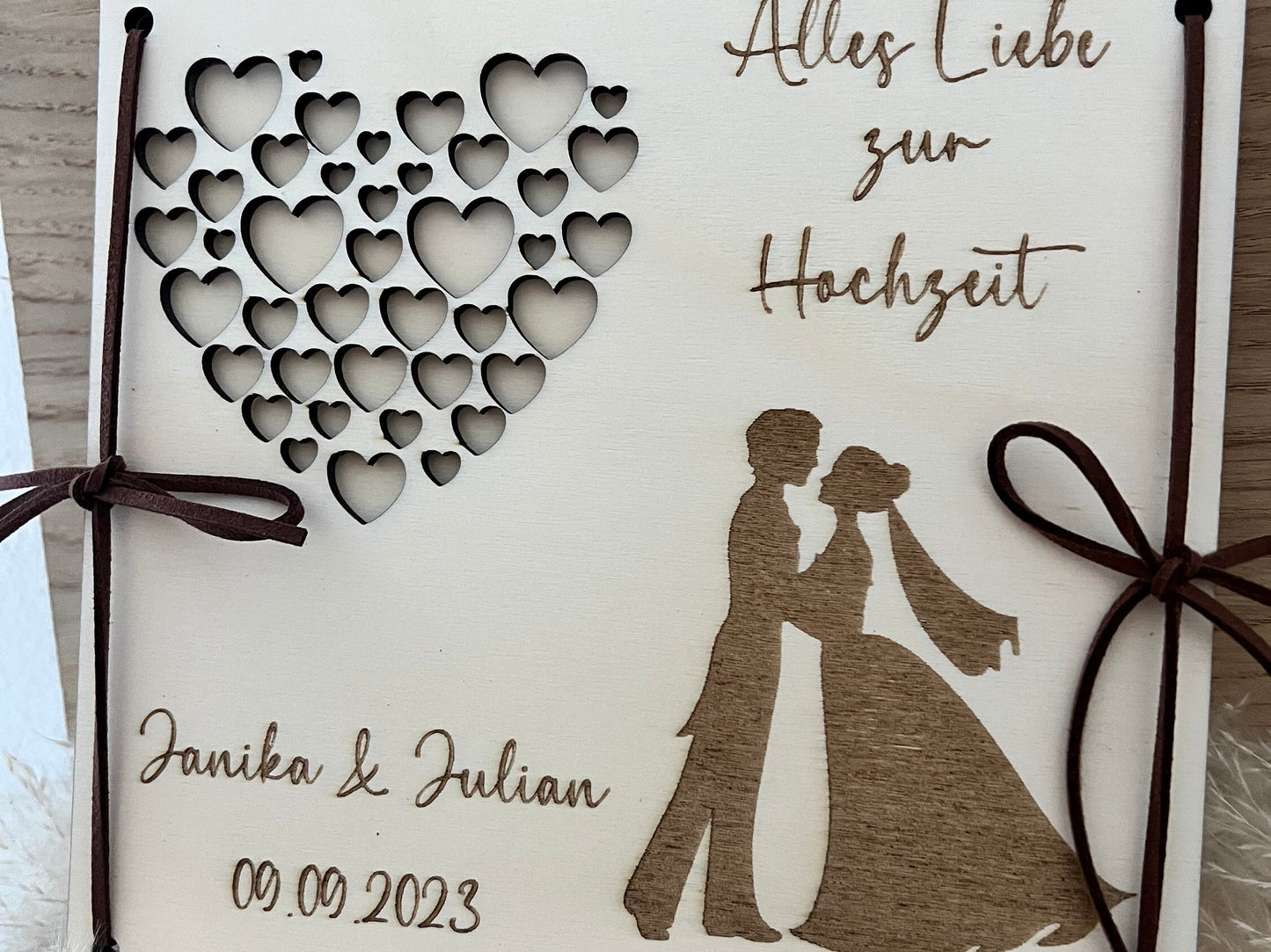 Geldgeschenk zur Hochzeit personalisiert