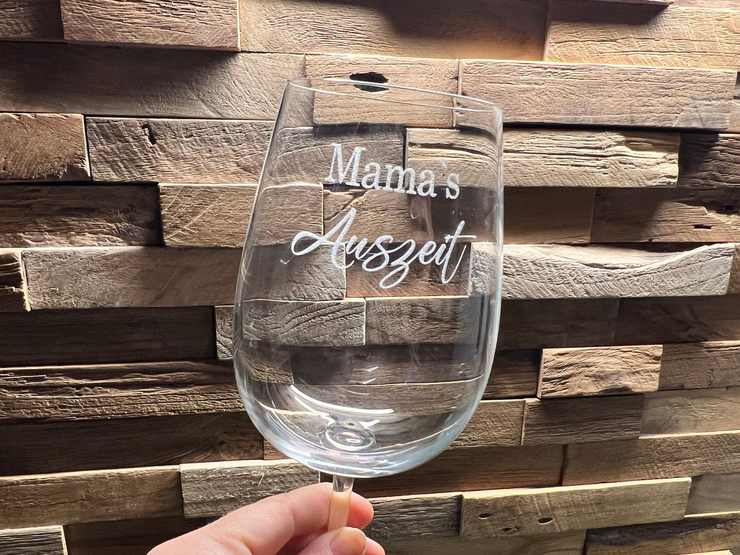 Weinglas personalisiert für Mama