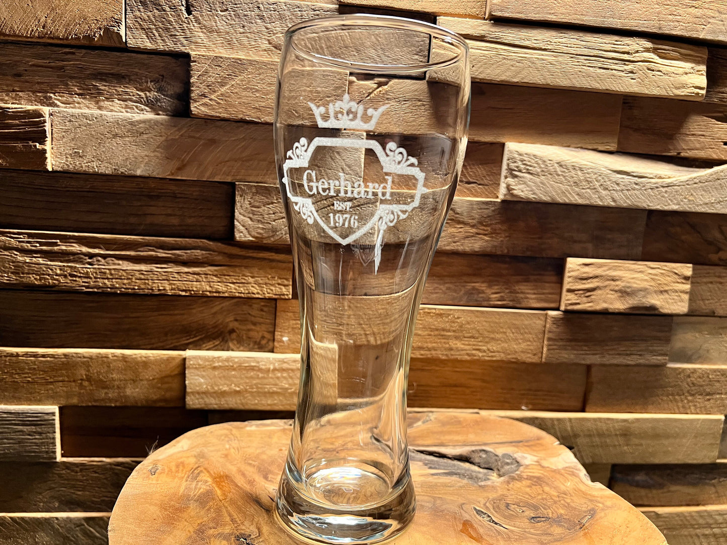 Weißbierglas personalisiert