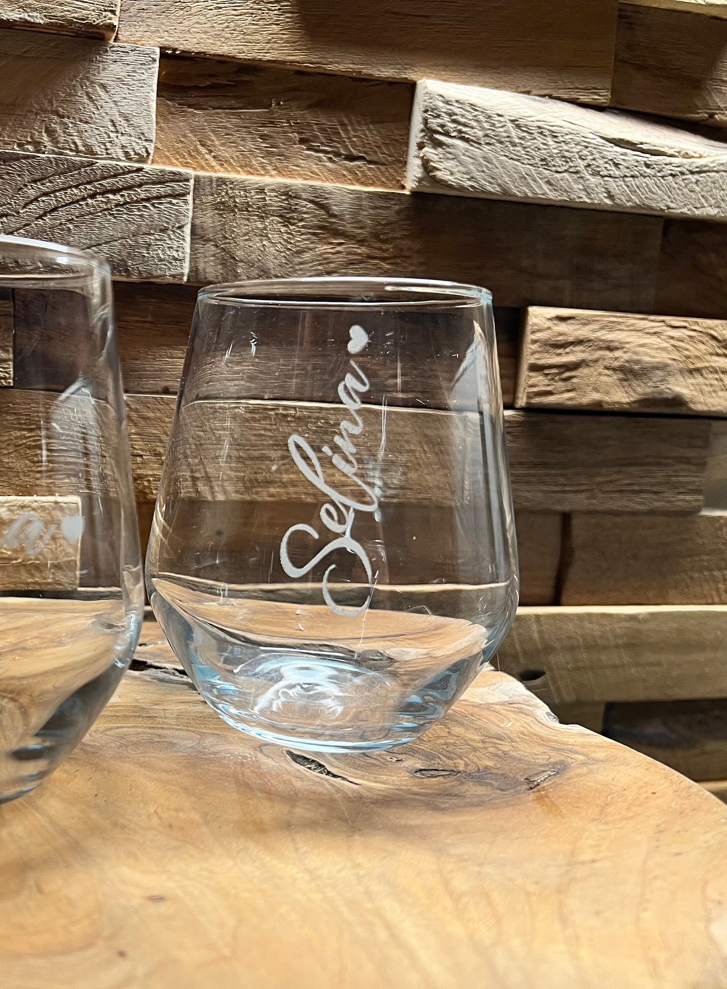 Graviertes Trinkglas mit Namen