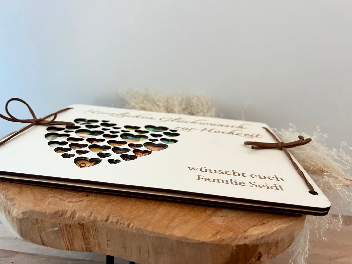 Hochzeitsgeschenk aus Holz