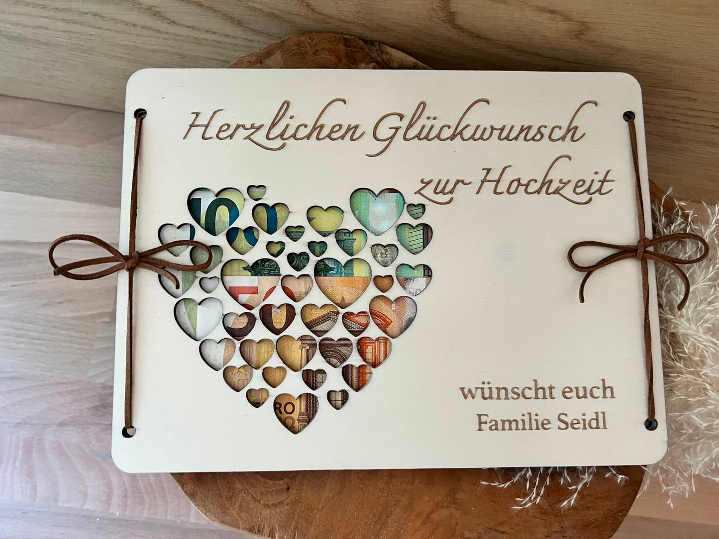 Hochzeitsgeschenk aus Holz