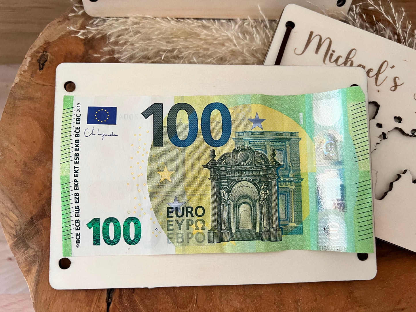 Money gift travel fund personalized