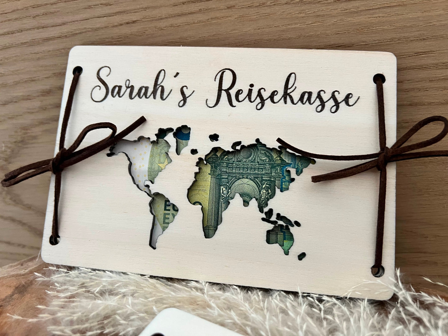 Money gift travel fund personalized