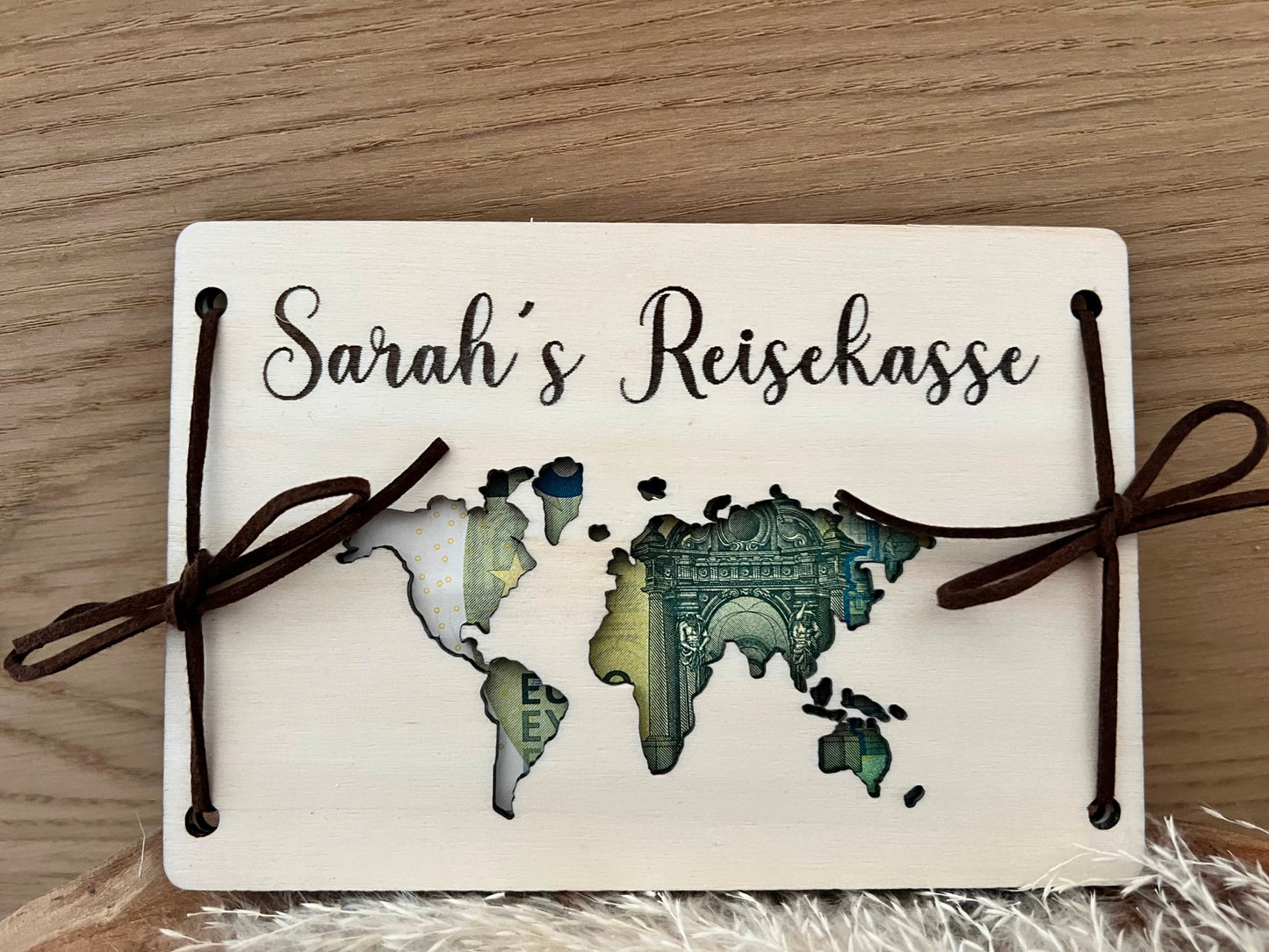 Money gift travel fund personalized