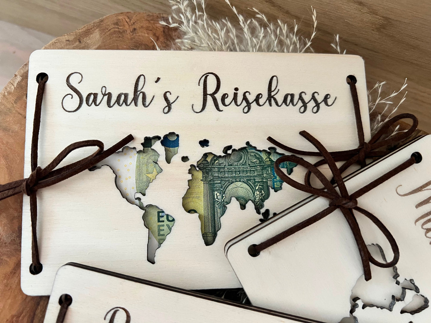 Money gift travel fund personalized