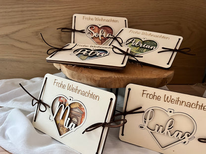 Personalized Money Gift Christmas Heart