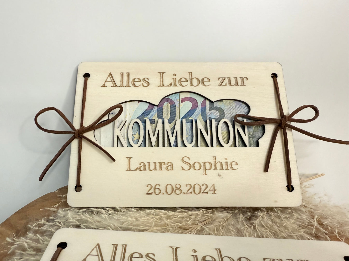 Personalized money gift for communion