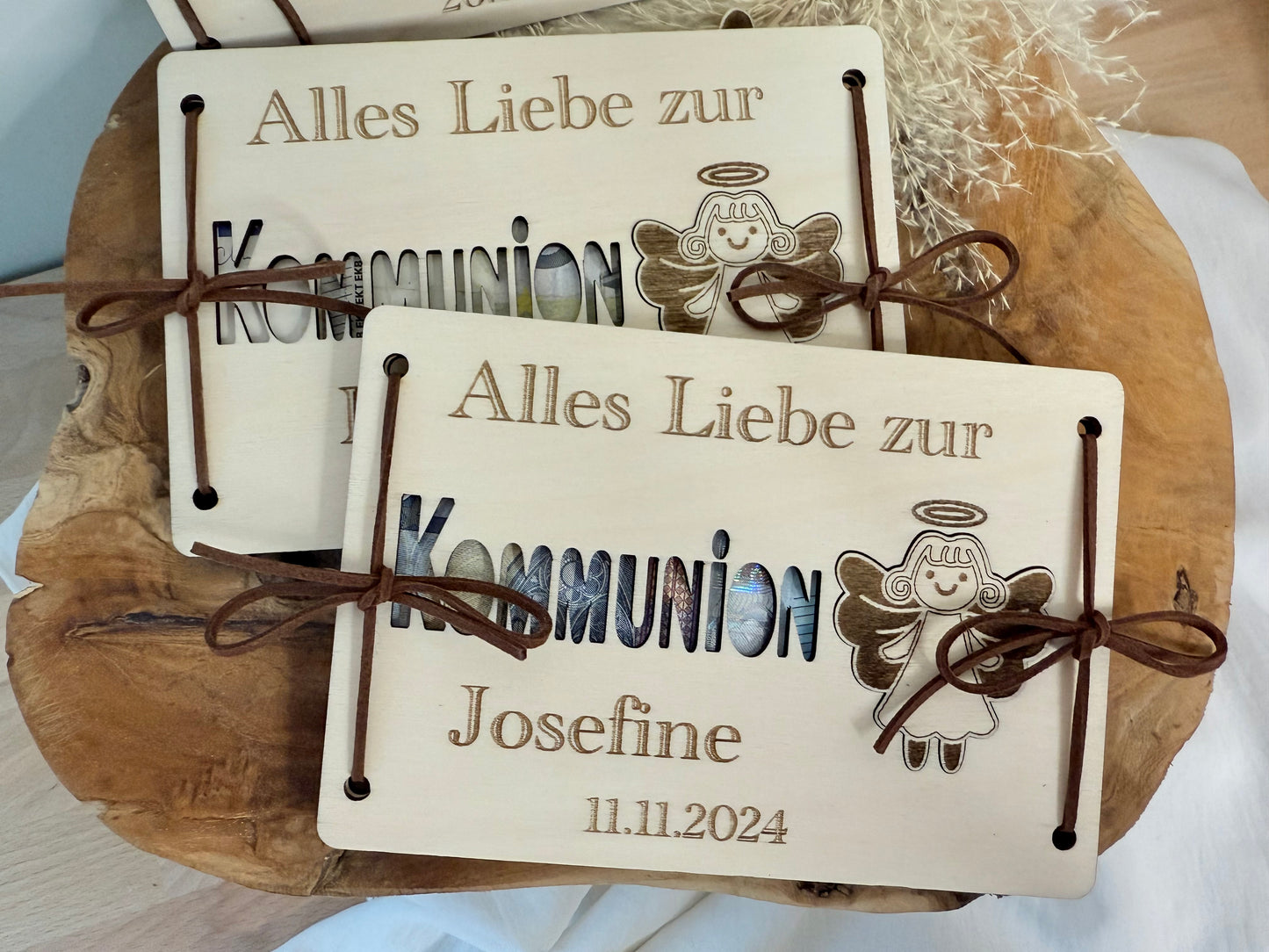 communion gift with guardian angel