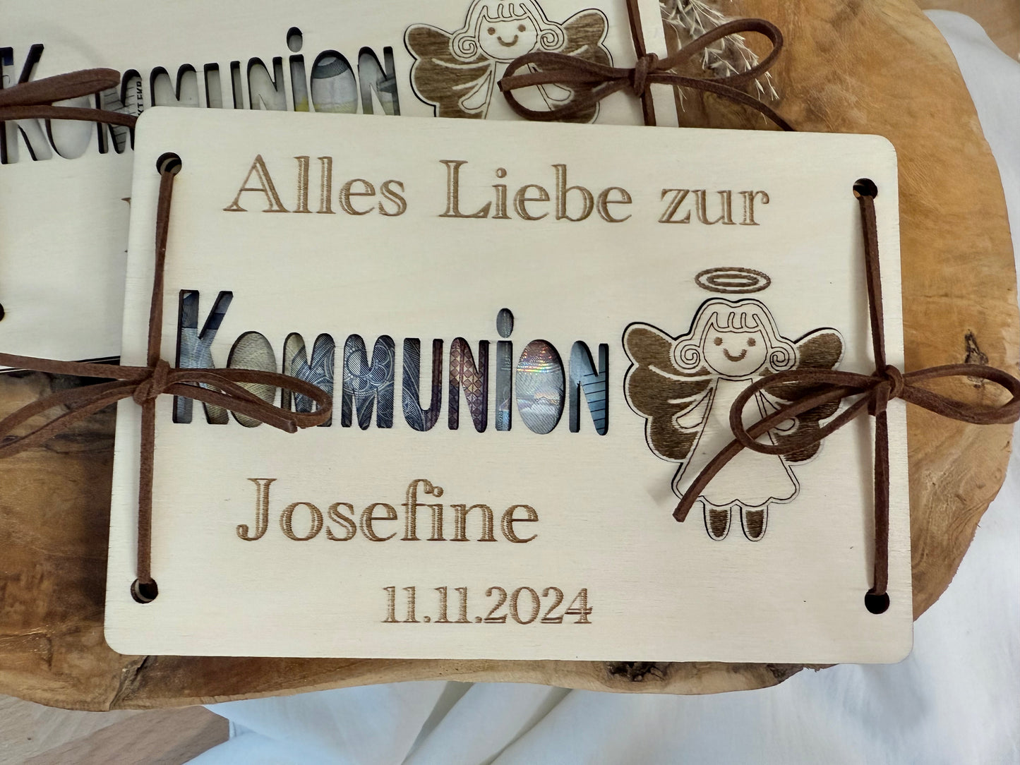 communion gift with guardian angel