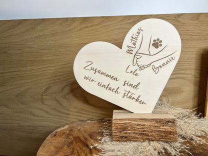 Personalized heart stand