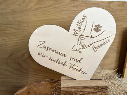 Personalized heart stand