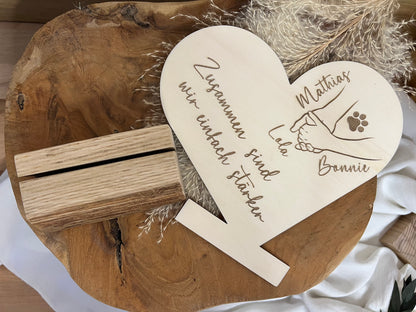 Personalized heart stand