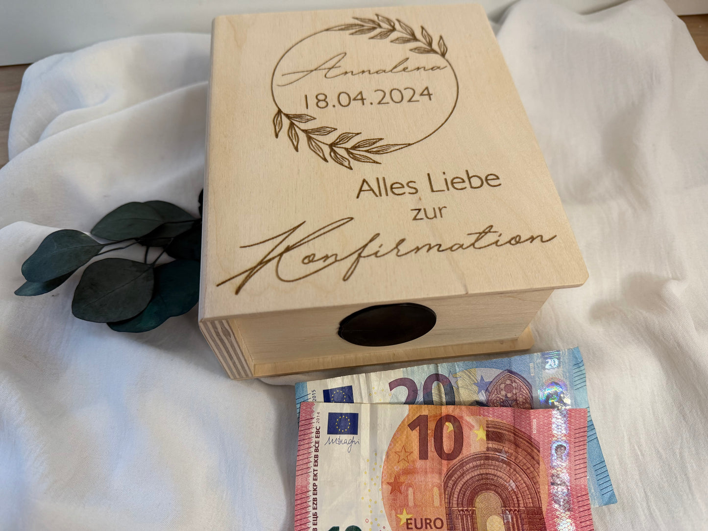 Confirmation money box