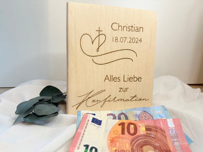 Confirmation money box personalized