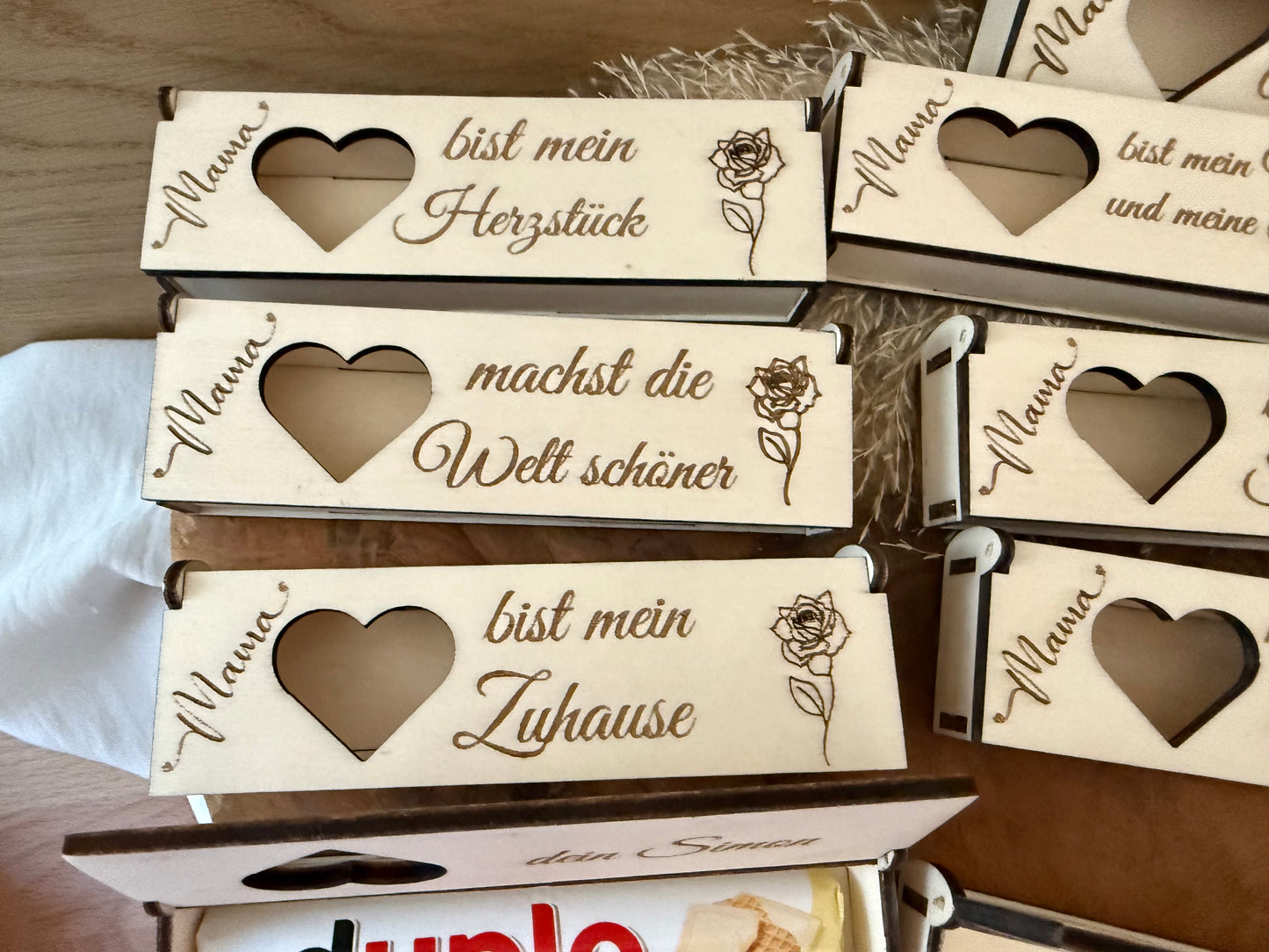 Muttertags Geschenkbox aus Holz