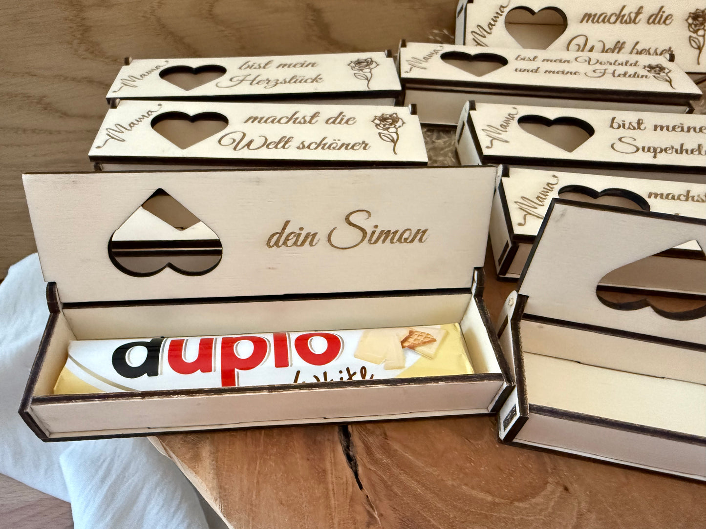 Muttertags Geschenkbox aus Holz