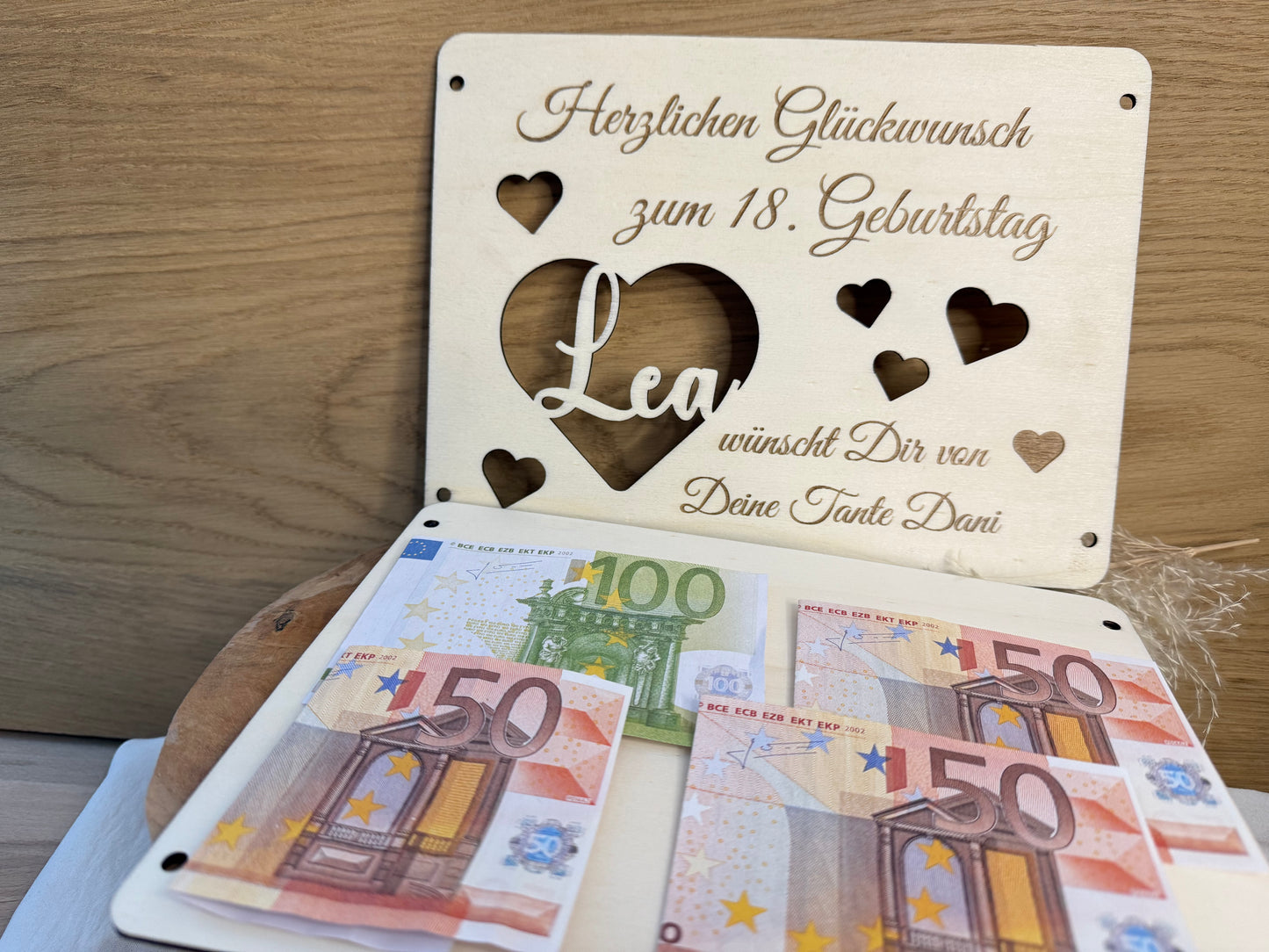 Geldgeschenk Geburtstag personalisiert