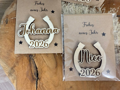 Silvester Glücksbringer personalisiert