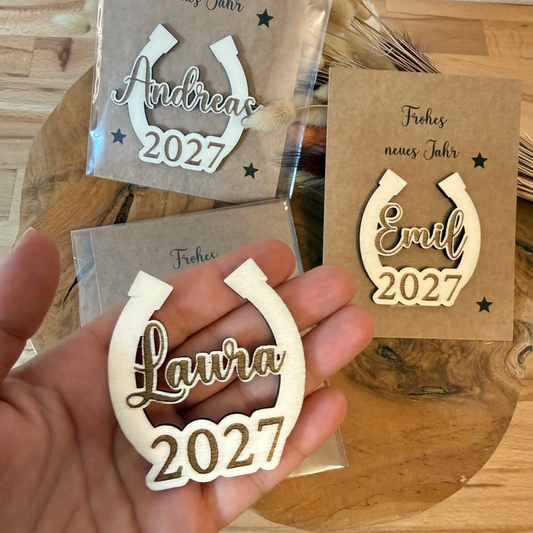 Silvester Glücksbringer personalisiert