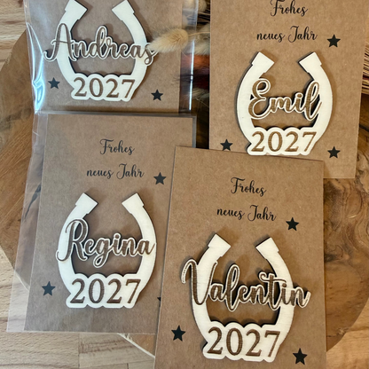Silvester Glücksbringer personalisiert