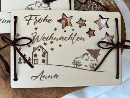 Geldgeschenk Weihnachten personalisiert