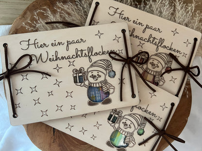 Geldgeschenk Weihnachten Weihnachtsflocken