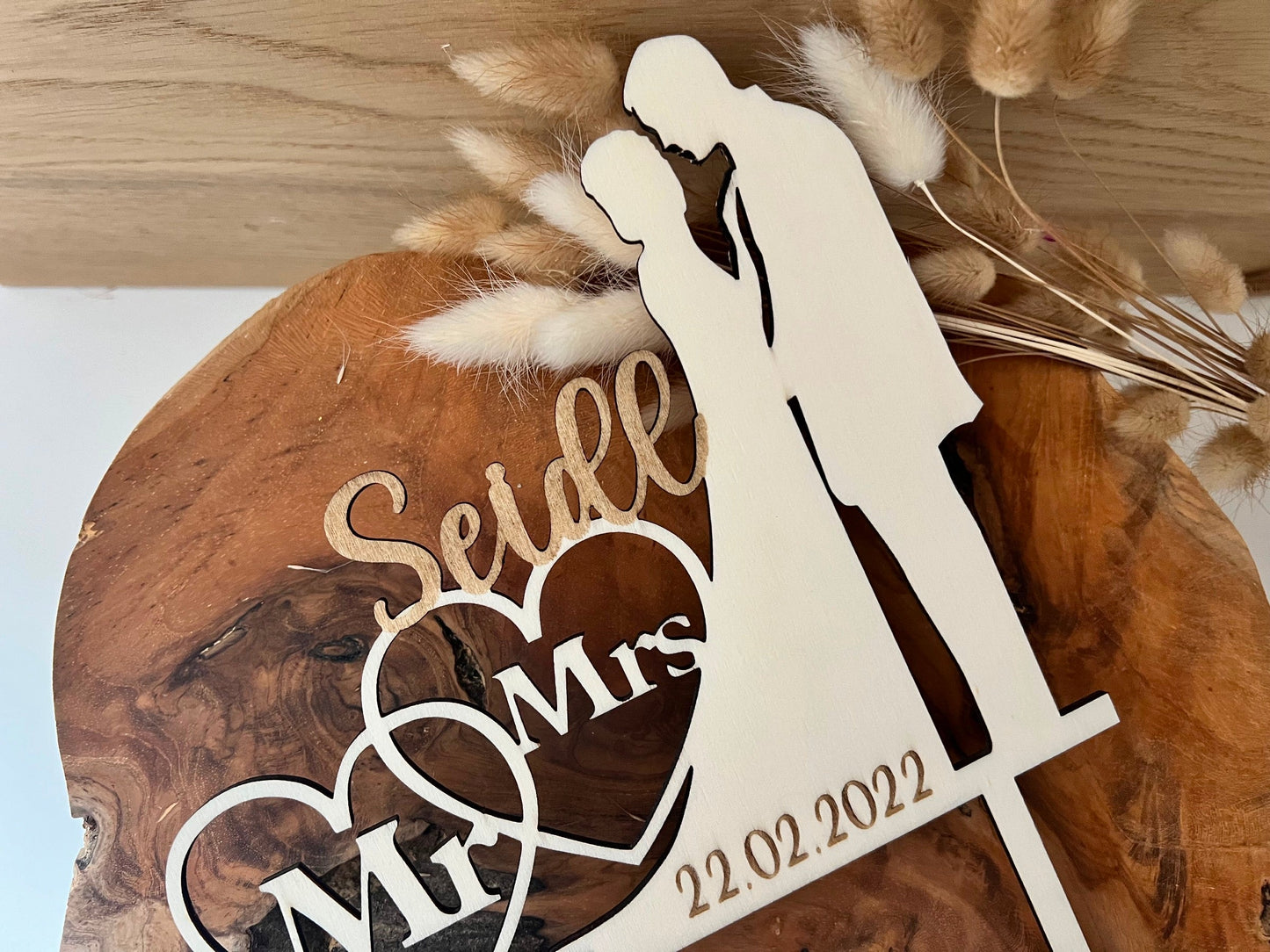 Cake topper Hochzeit personalisiert