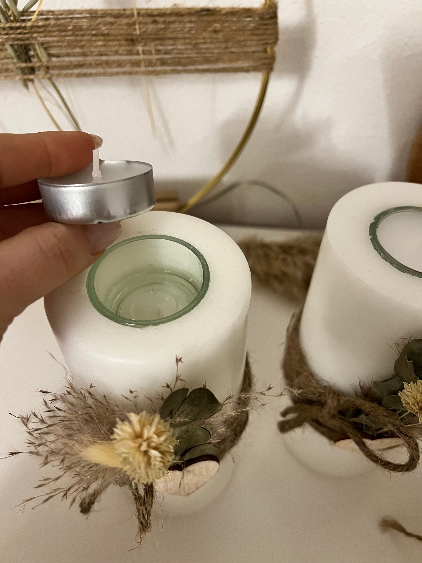 Decorative candles reusable