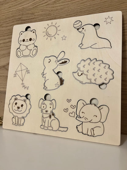 Puzzle with animals