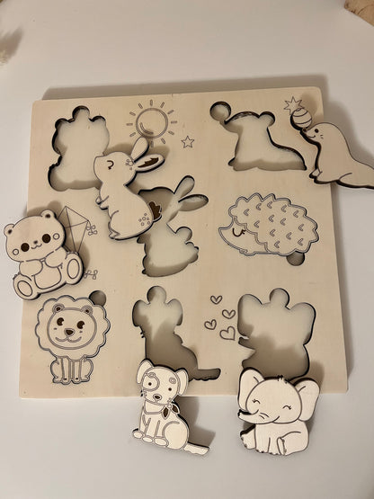 Puzzle with animals