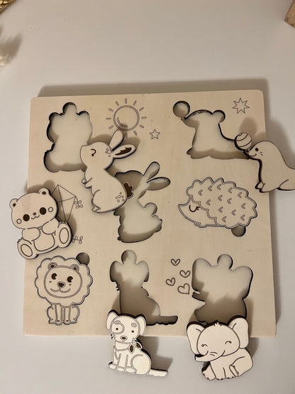 Puzzle with animals