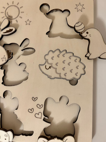 Puzzle with animals