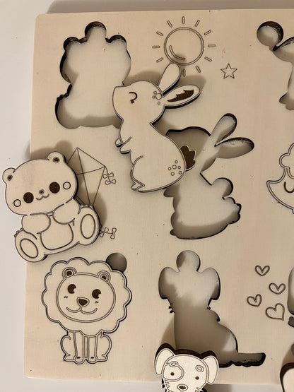 Puzzle with animals